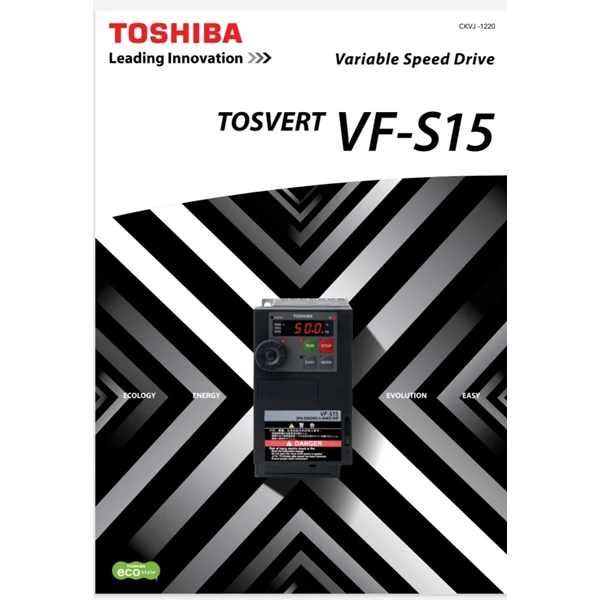 INVERTER  TOSVERT SPEED CONTROLLER TOSHIBA VFS15-4007PL1-CH 3PHASE 380V