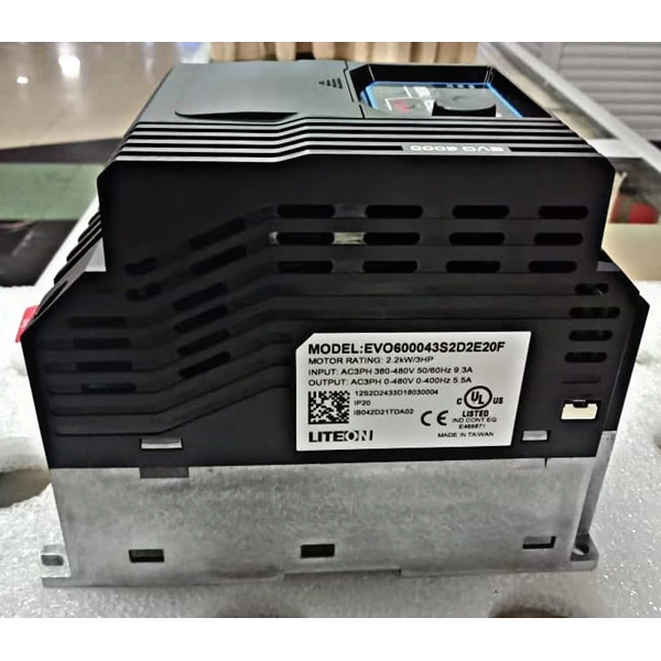 Inverter /speed Controller Liteon  Model EVO600043SD2E20F 3HP 3phase 380V
